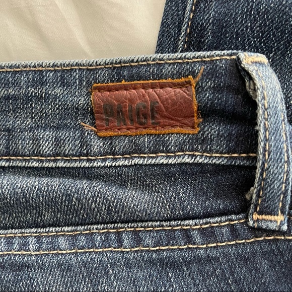 Paige Skyline Peg Denim Jeans Low Rise - Picture 5 of 10